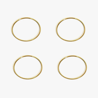 Dainty 18 Gold & Silver Rings - Hidden Forever