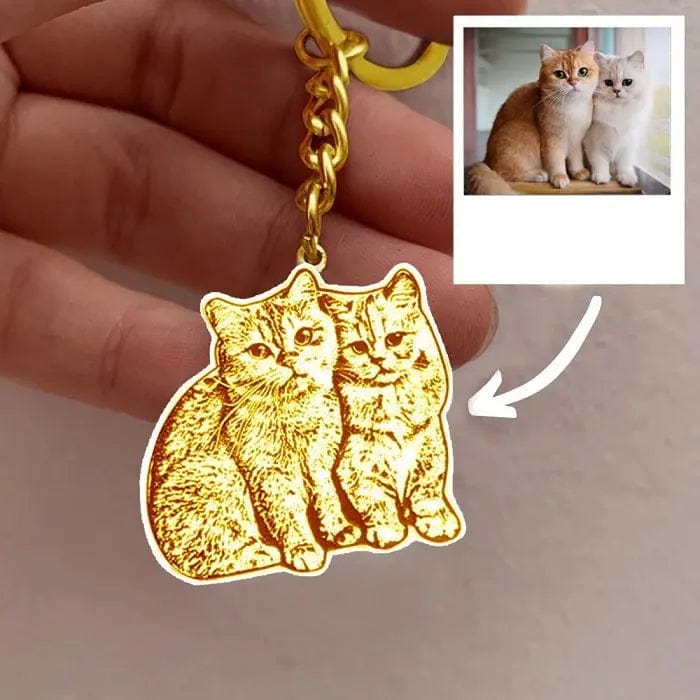 Engraved Necklace & Keyring - Add Your Photo - Hidden Forever