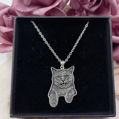 Engraved Necklace & Keyring - Add Your Photo - Hidden Forever