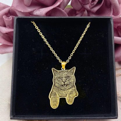 Engraved Necklace & Keyring - Add Your Photo - Hidden Forever