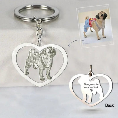 Engraved Necklace & Keyring - Add Your Photo - Hidden Forever