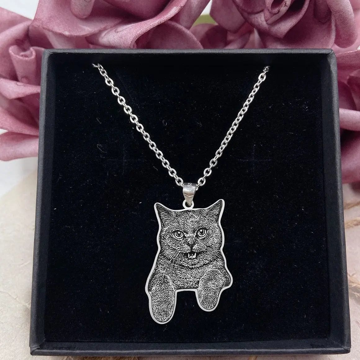 Engraved Necklace & Keyring - Add Your Photo - Hidden Forever