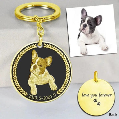Engraved Necklace & Keyring - Add Your Photo - Hidden Forever