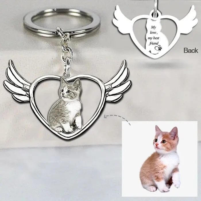 Engraved Necklace & Keyring - Add Your Photo - Hidden Forever