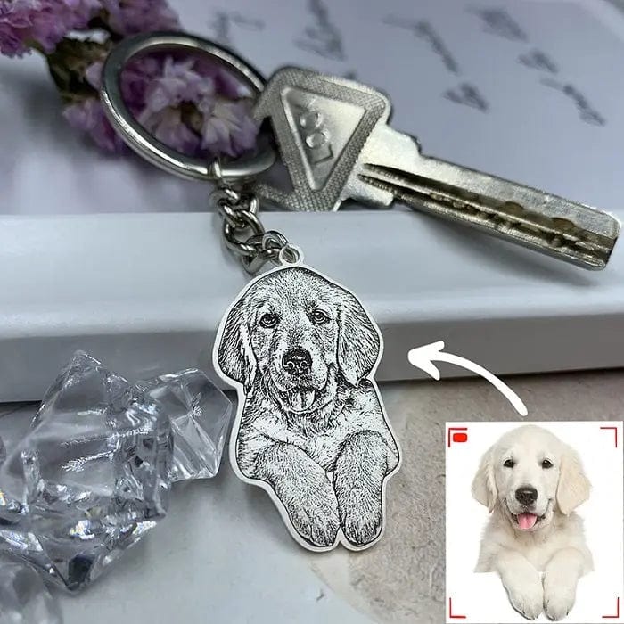 Engraved Necklace & Keyring - Add Your Photo - Hidden Forever