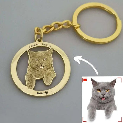 Engraved Necklace & Keyring - Add Your Photo - Hidden Forever
