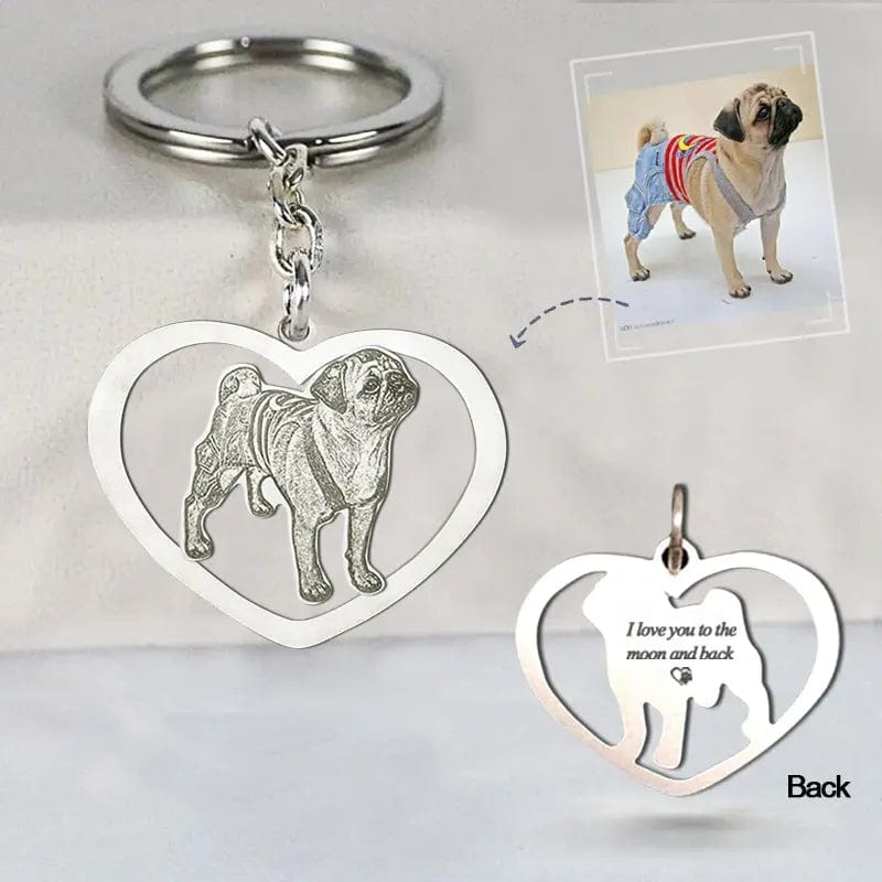 Engraved Necklace & Keyring - Add Your Photo - Hidden Forever