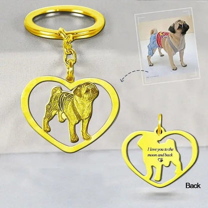 Engraved Necklace & Keyring - Add Your Photo - Hidden Forever
