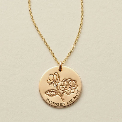 Forget-Me-Not Flower Necklace - Hidden Forever