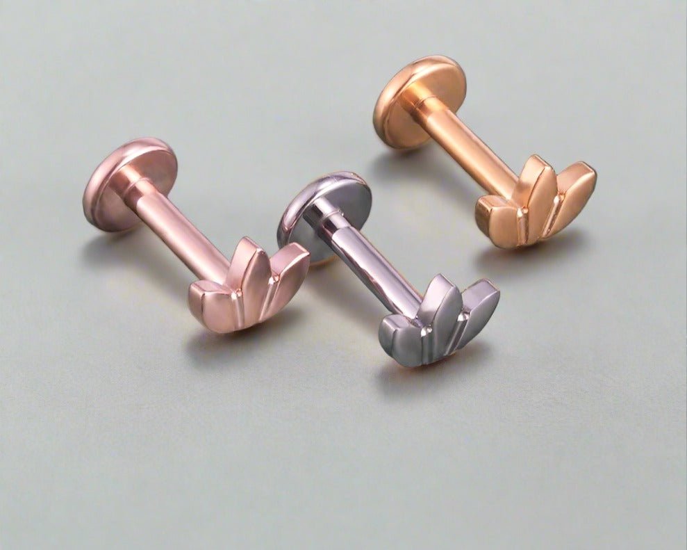 Lotus Sleeper Earring - Hidden Forever