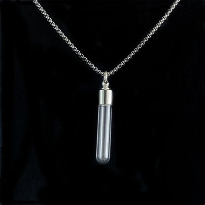 Memorial Vial/Urn Pendant Necklace - Hidden Forever