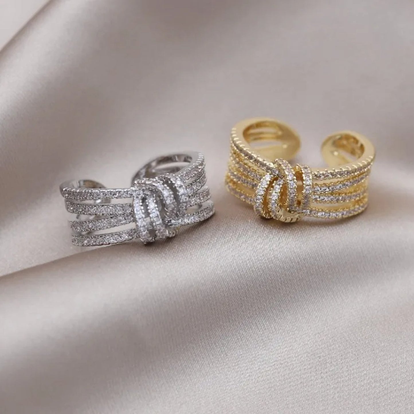 Mother & Daughter Bond Double Band Fashion Ring - Hidden Forever