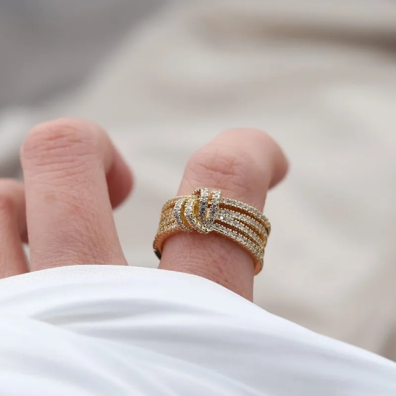 Mother & Daughter Bond Double Band Fashion Ring - Hidden Forever