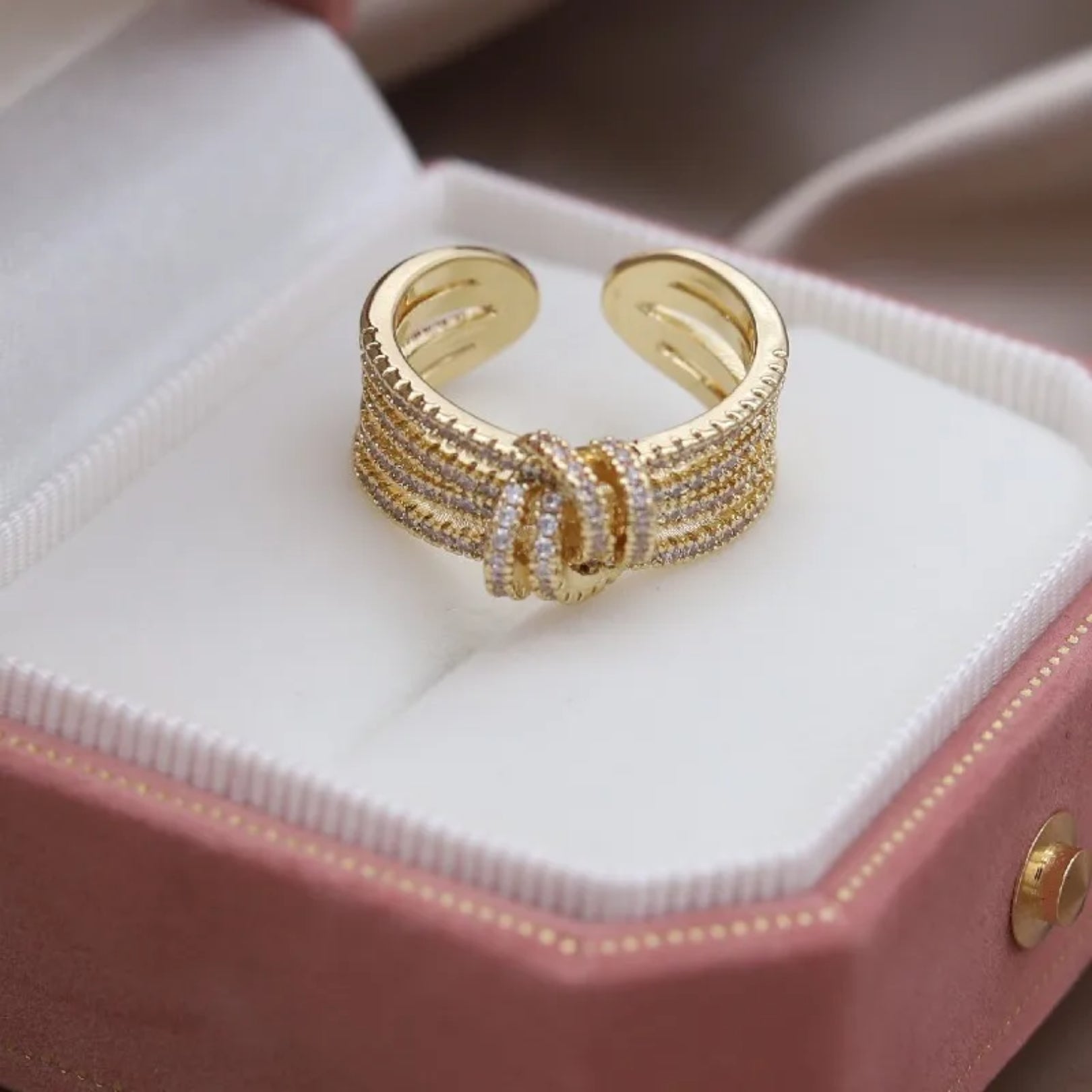 Mother & Daughter Bond Double Band Fashion Ring - Hidden Forever