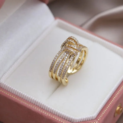 Mother & Daughter Bond Double Band Fashion Ring - Hidden Forever