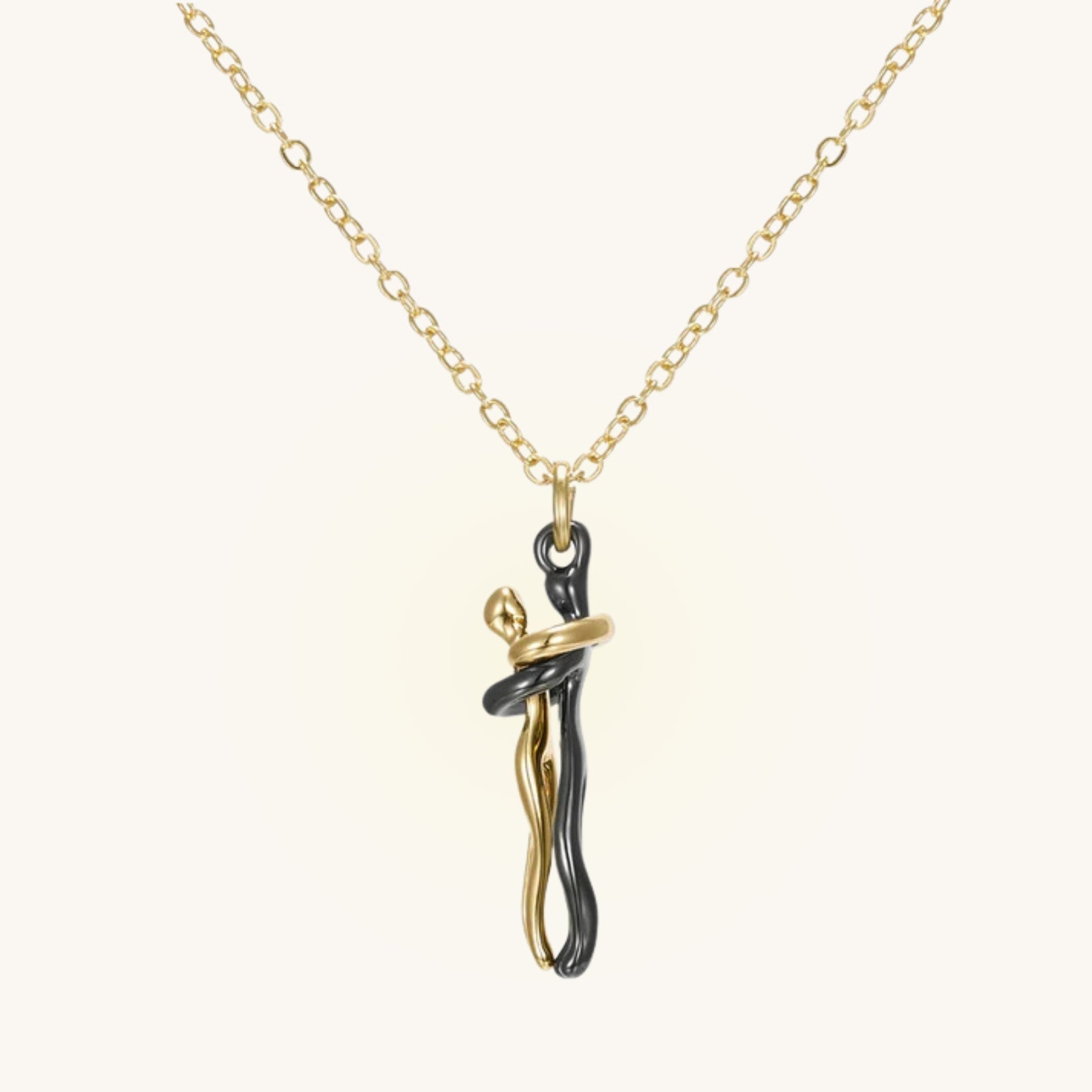MotherDaughterHuggingNecklace