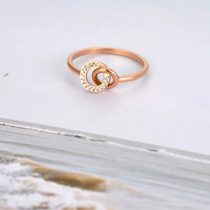 Mother & Daughter Interlink Bond Ring - Hidden Forever