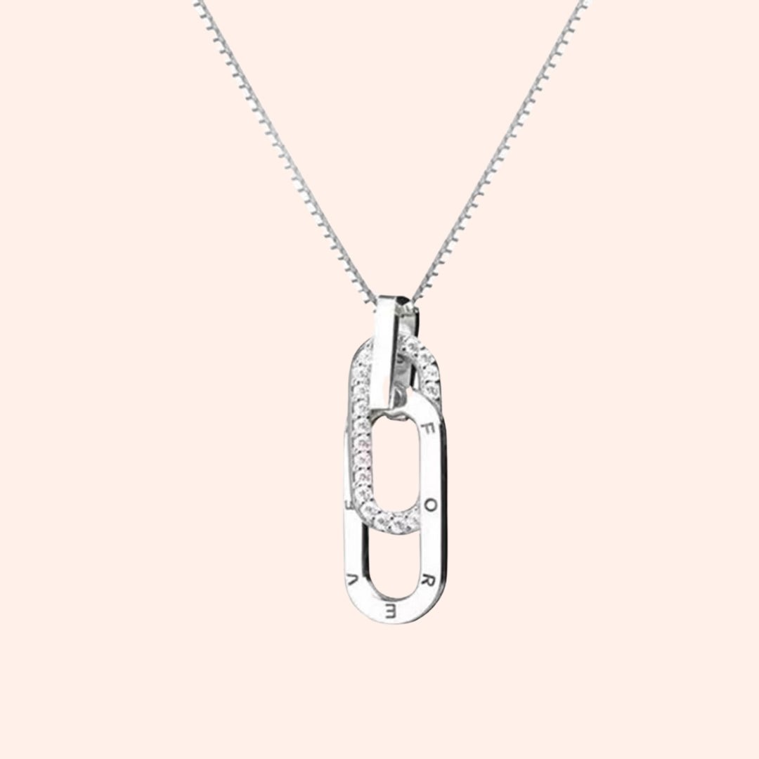 Mother & Daughter Linked Together Forever Necklace - Hidden Forever
