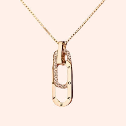 Mother & Daughter Linked Together Forever Necklace - Hidden Forever