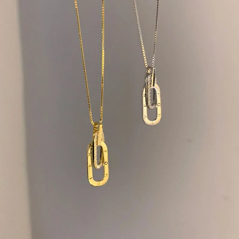 Mother & Daughter Linked Together Forever Necklace - Hidden Forever