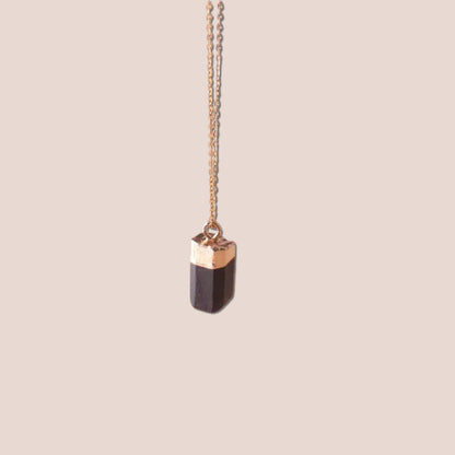 Raw Cut Lucky Charm Gemstone Necklace - Hidden Forever