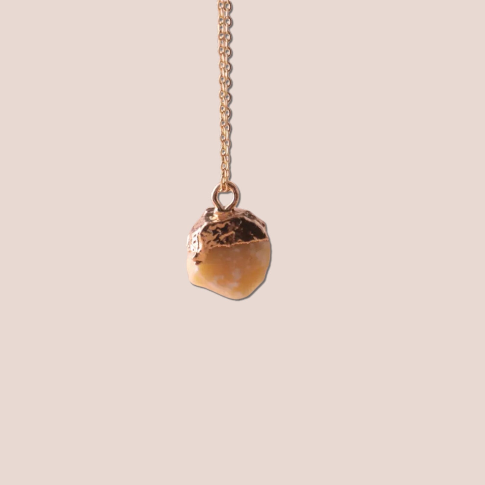 Raw Cut Lucky Charm Gemstone Necklace - Hidden Forever