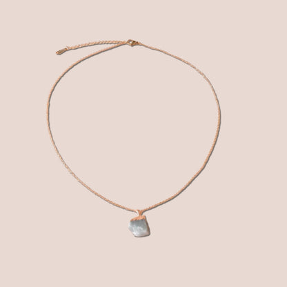 Raw Cut Lucky Charm Gemstone Necklace - Hidden Forever