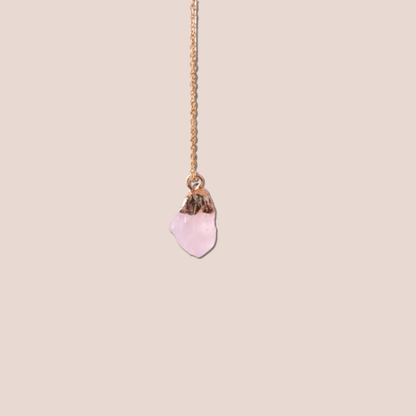 Raw Cut Lucky Charm Gemstone Necklace - Hidden Forever