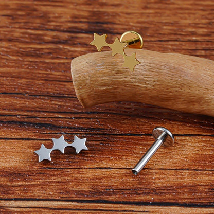 Triple Star Sleeper Earring - Hidden Forever