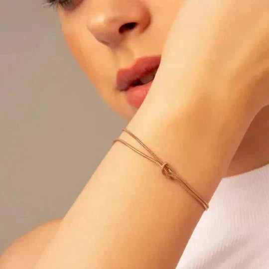 Wife and Husband Bond Knot Bracelets - Hidden Forever